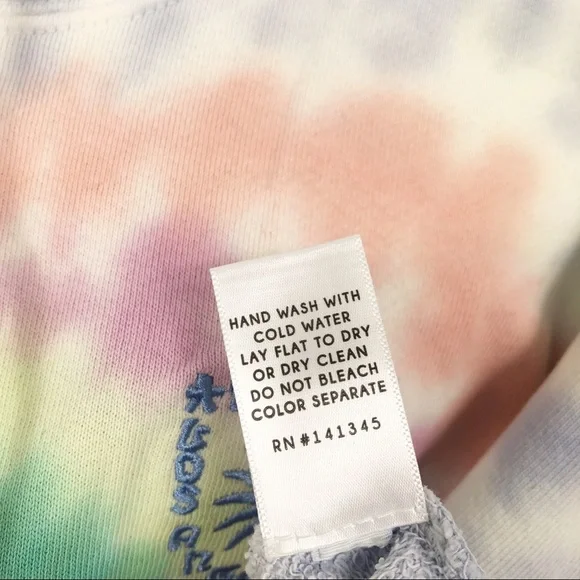 Daydreamer LA Eye Shrunken Hoodie Prismatic Tie Dye - Picture 9 of 12